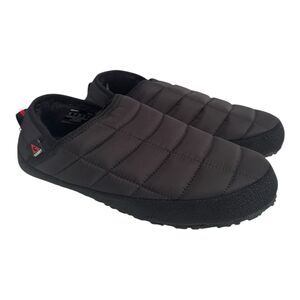Gerry Men's Puff Shoe Black Slip On Fleece Lining Collapsible Heel Black Size 10